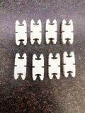 NP-CLAW PACKAGE OF (8) ELECTRIC HEAT ELEMENT CERAMIC CLAW INSULATORS