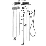 Water riser heat rod W085062